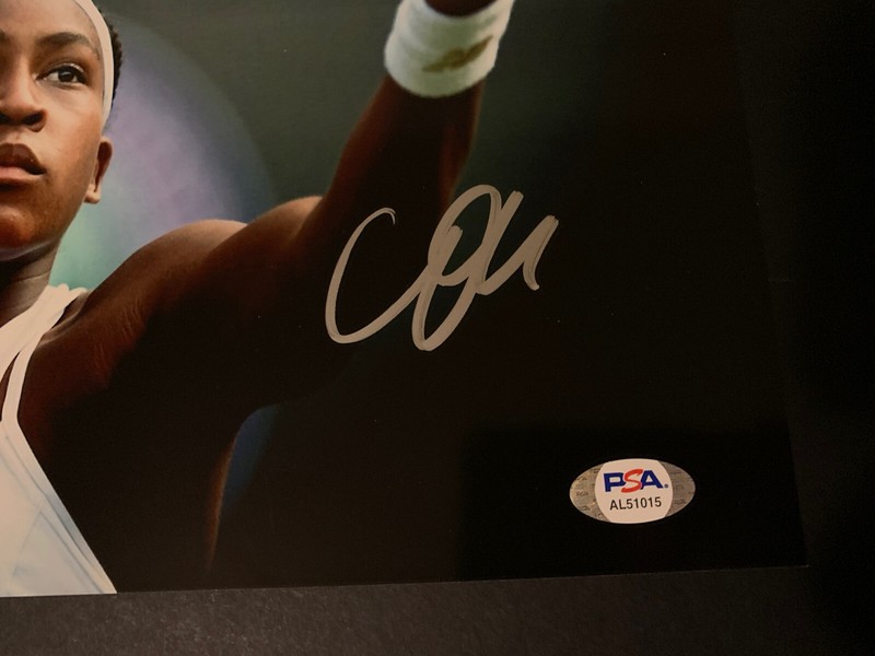 coco gauff signed autographed 8x10 photo PSA/DNA COA Tennis view 2
