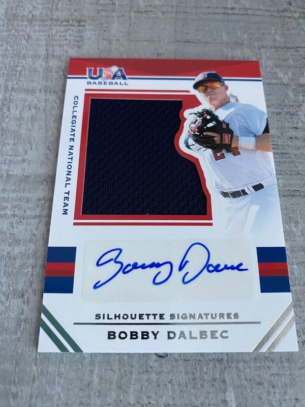 BOBBY DALBEC Autograph 2017 Panini USA Baseball Game Used JERSEY Auto #76/99✍️ view 2