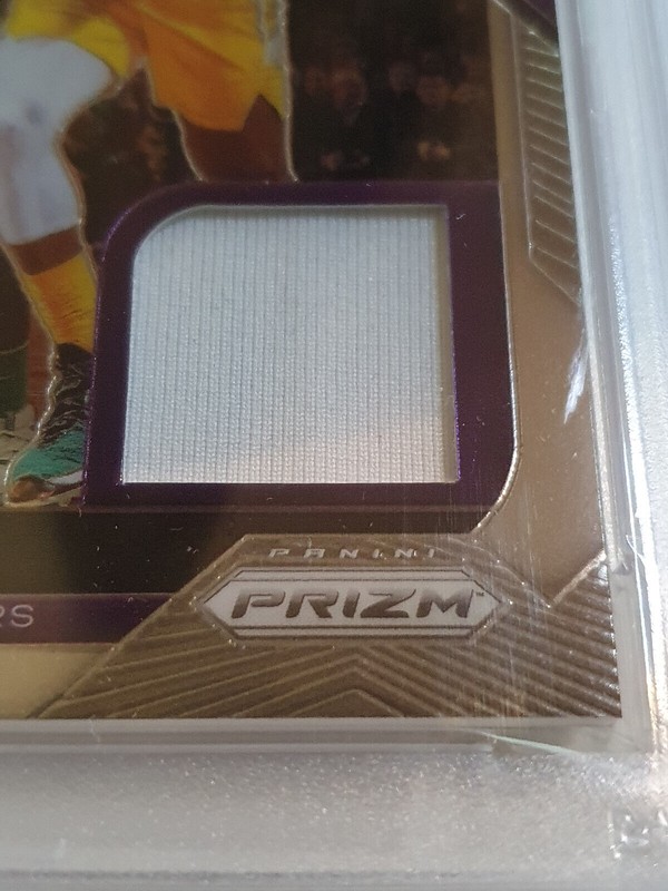 2018 Panini Prizm LeBron James #PATCH Game Worn Jersey - PSA 9 (Low POP) view 2