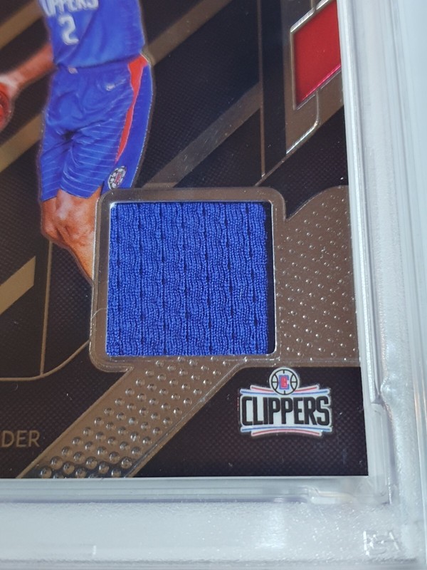2018 Prizm Shai Gilgeous-Alexander Rookie #PATCH Game Worn Jersey RC - PSA 9 view 2
