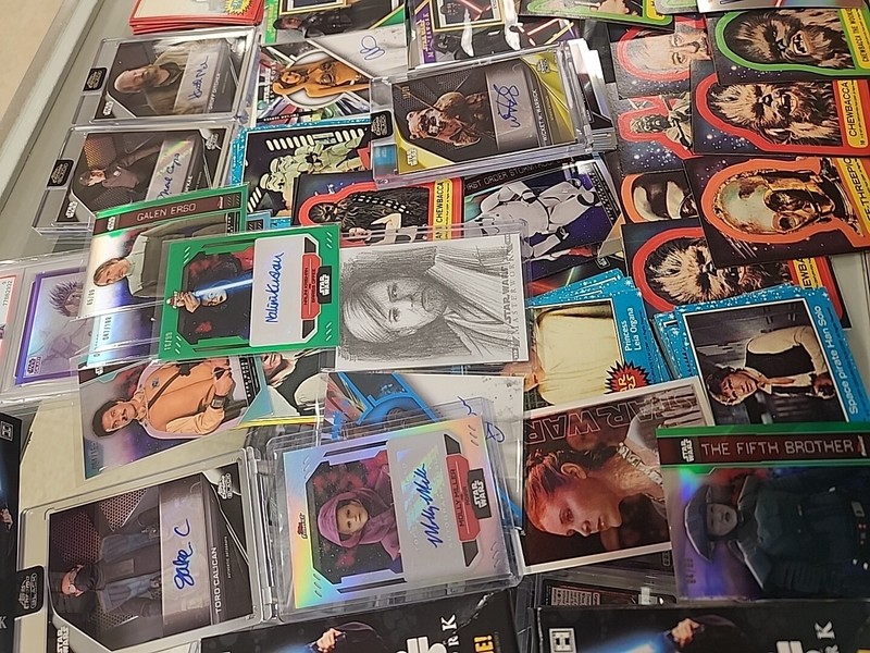 Star Wars Card Collection Lot Autos , Refractors, Numbered & More Vintage To New view 2