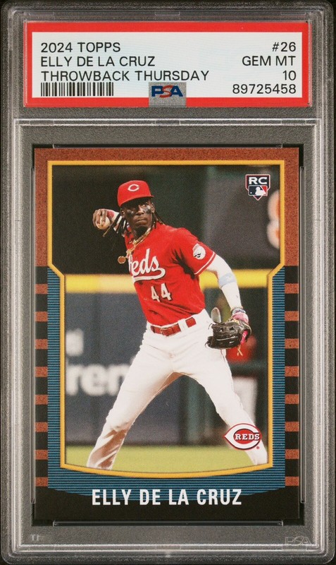 2024 Topps Throwback Thursday Elly De La Cruz RC #26 PSA 10 - QTY AVAILABLE