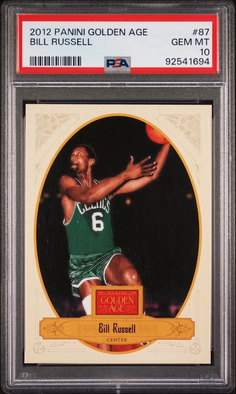 2012 Panini Golden Age Bill Russell #87 PSA 10