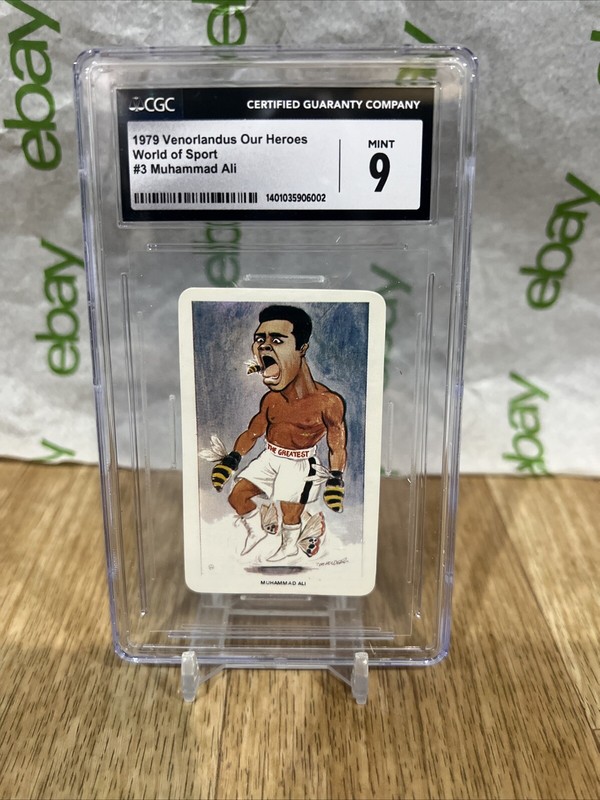 Muhammad Ali 1979 Vernorlandus LTD Our Heroes World Of Sport #3 Cgc 9 Graded