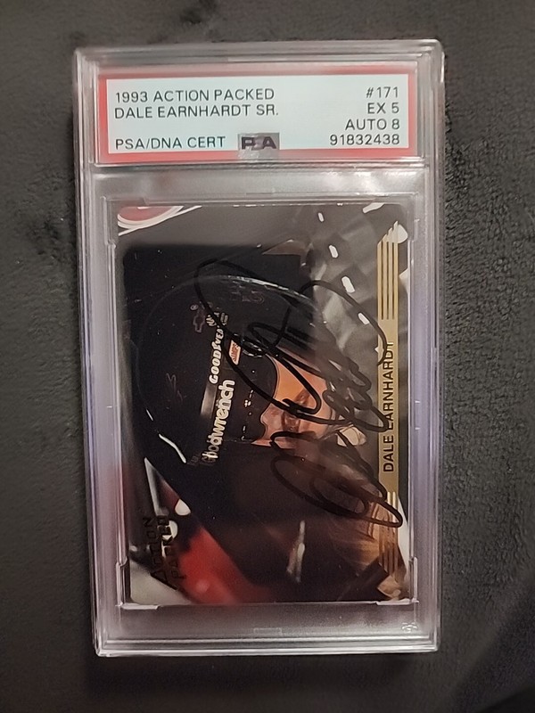 1993 Action Packed Racing #171 Dale Earnhardt Sr PSA 5 PSA/DNA 8 AUTO
