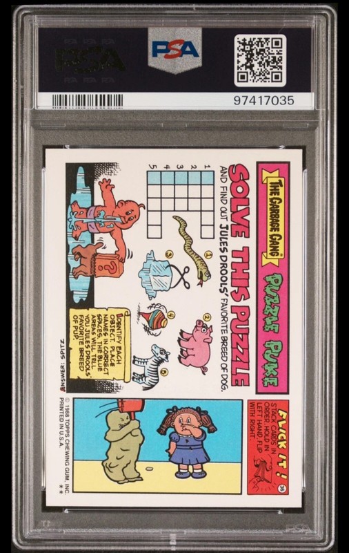 1988 GARBAGE PAIL KIDS STICKERS #534b EDA MOUTHFUL SERIES 13 PSA 10 GEM MINT view 2