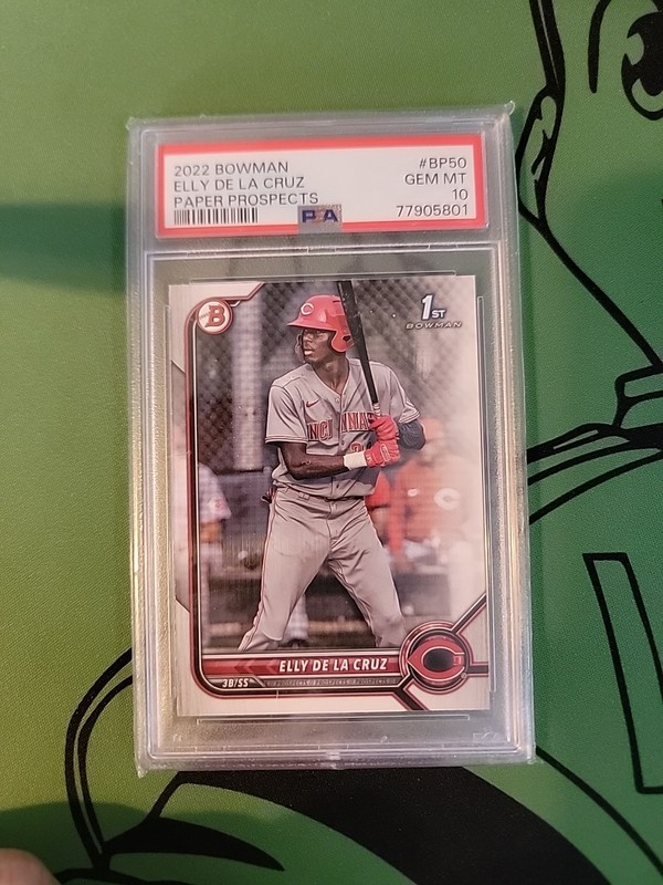 2022 Bowman #BP50 Elly De La Cruz Prospects 1st Bowman PSA 10 Cincinnati Reds
