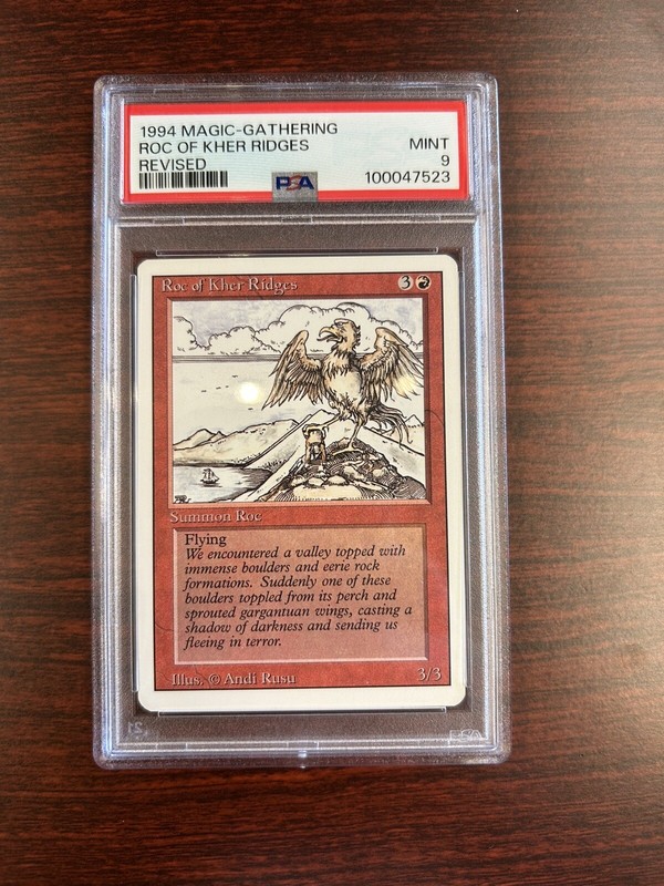 1994 Magic The Gathering MTG ROC OF KHER RIDGES REVISED PSA 9