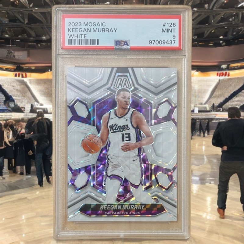 2023 Mosaic Keegan Murray White /25 PSA 9 Mint Kings SP Parallel