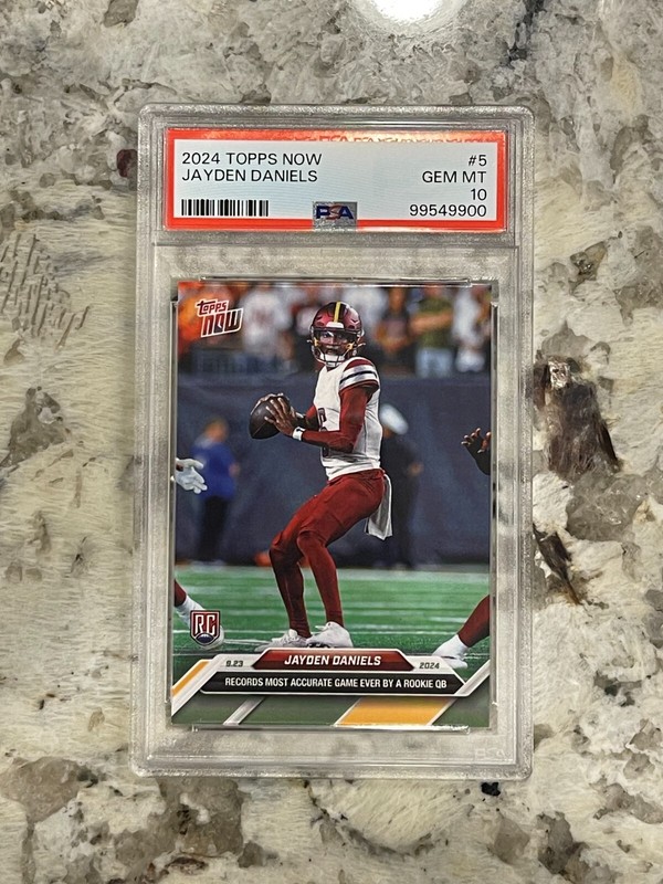 2024 Topps Now Jayden Daniels RC #5 PSA 10