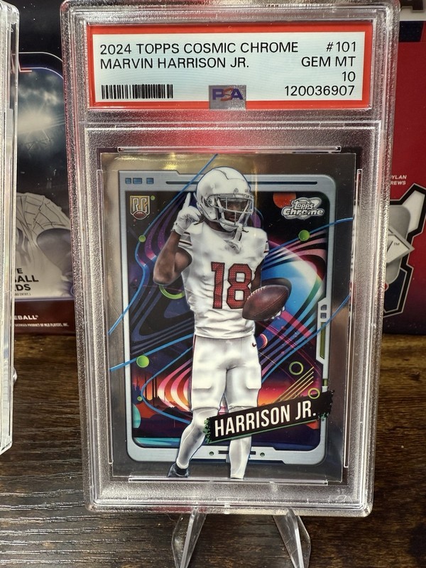 Marvin Harrison JR 2024 Topps Cosmic Chrome #101 PSA 10 POP 4