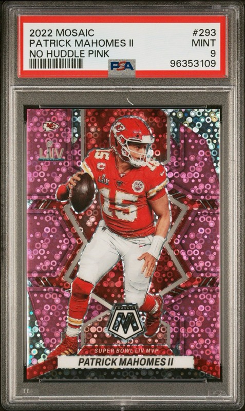 2022 Mosaic Patrick Mahomes II No Huddle Pink /20 PSA 9 MINT MVP