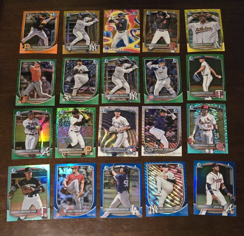 Bowman Chrome 2025 TOPPS Baseball RARE (Pick Your Numbered Parallels)