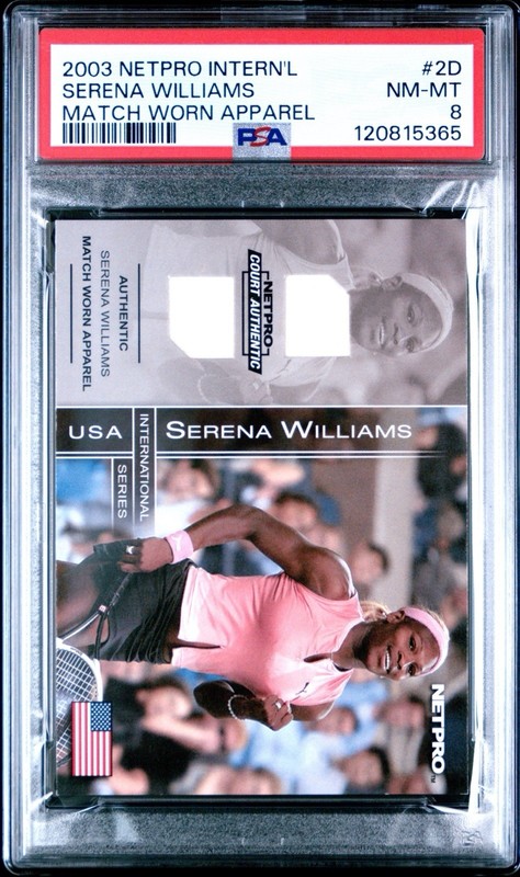 Serena Williams 2003 Netpro International Series Match Worn Apparel PSA 8 #2D RC