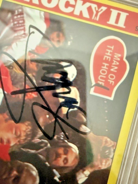 Manny Pacquiao Signed Auto Trading Card PSA DNA Rocky 2 Topps 1979 view 2
