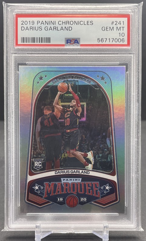 2019-20 PANINI CHRONICLES MARQUEE #241 Darius Garland Cavaliers RC PSA 10