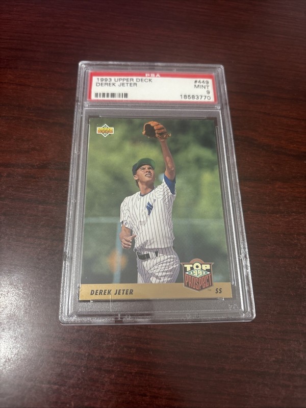 1993 Upper Deck Derek Jeter PSA 9 Rookie RC #449 Yankees