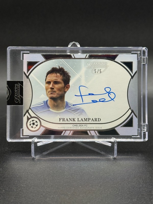 2024-25 Topps Dynasty UEFA Frank Lampard Chelsea FC-ON CARD AUTO /5 SSP DAL-FL4