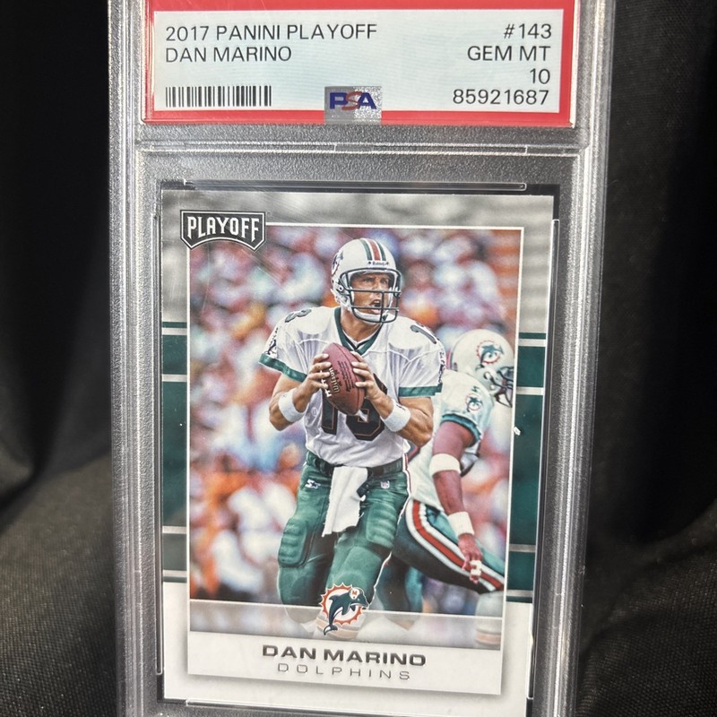 2017 Panini Playoff - Dan Marino #143 PSA Gem MT 10