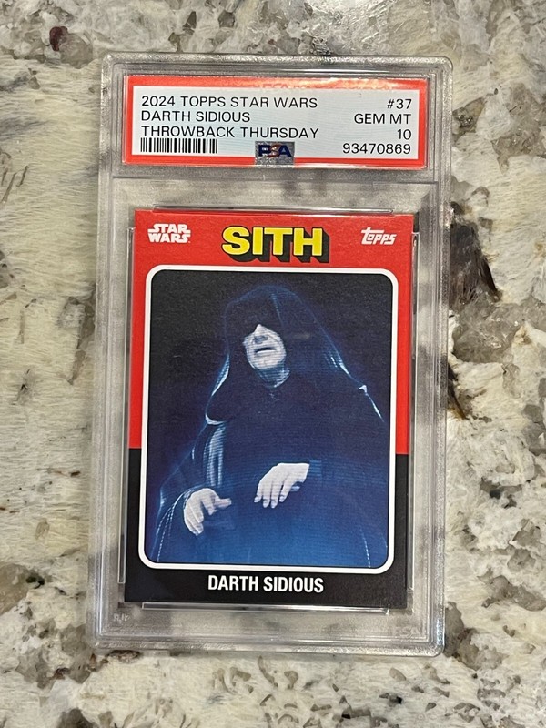 2024 Topps Star Wars Darth Sidious Throwback Thursday #37 PSA 10