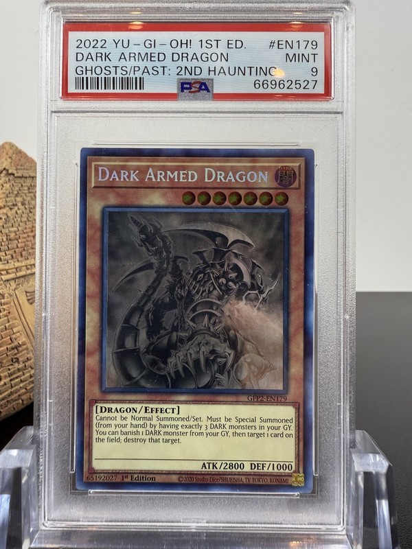 PSA 9 Dark Armed Dragon GFP2-EN179 Ghosts From The Past 2 Ghost Rare view 2
