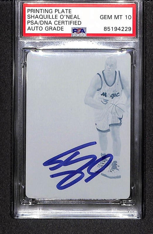 Shaquille O'Neal 2016 Flawless Printing Plate Auto /1 #DPA-SON PSA Authentic
