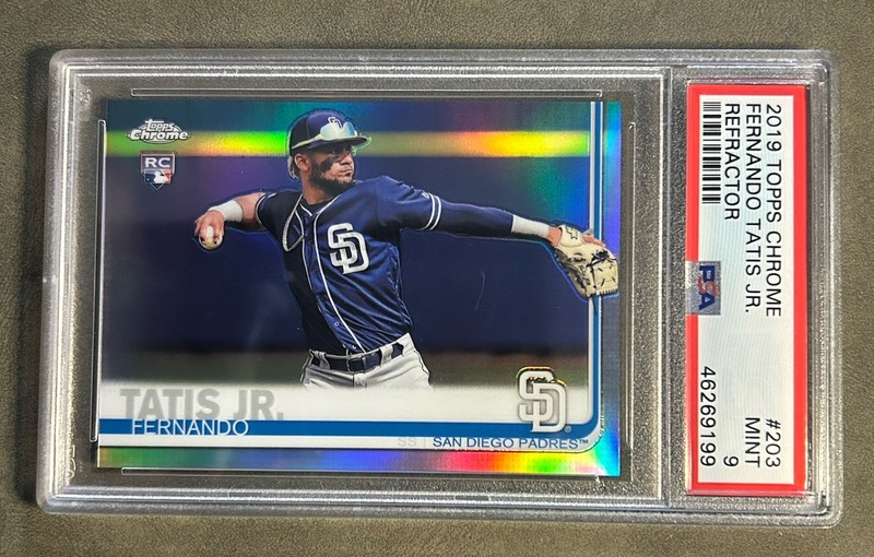 2019 Topps Chrome Fernando Tatis Jr Refractor RC PSA 9 🔥🔥🔥