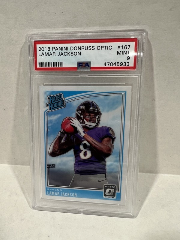 2018 Donruss Optic Lamar Jackson RATED ROOKIE PSA 9!!🔥🔥