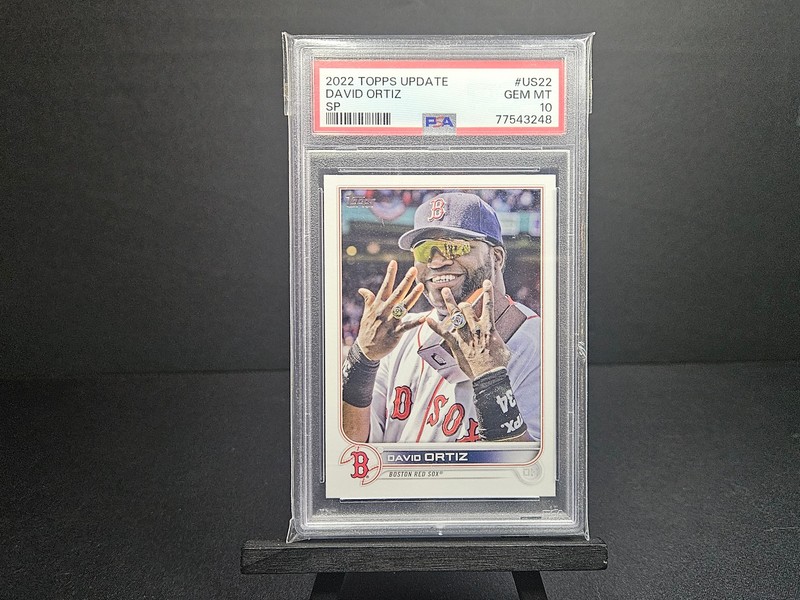 2022 Topps Update - David Ortiz SP Variation PSA 10 #US22 Boston Red Sox