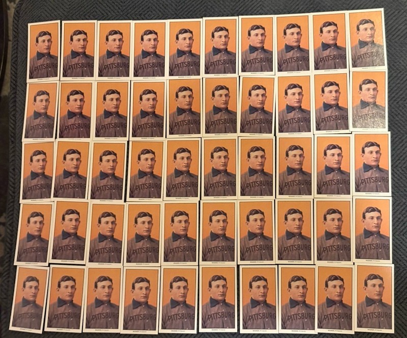 1909-11 T206 HONUS WAGNER 1995 50-Card LICENSED REPRINT IMT LOT