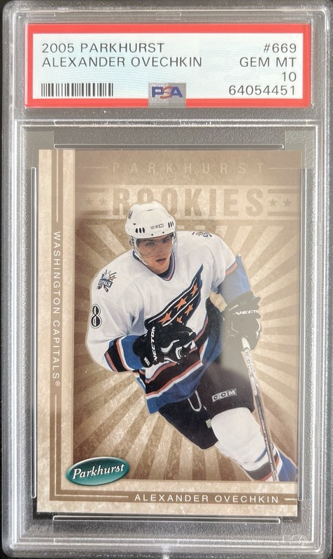2005 Parkhurst ALEXANDER OVECHKIN RC #669 PSA 10 GEM MINT