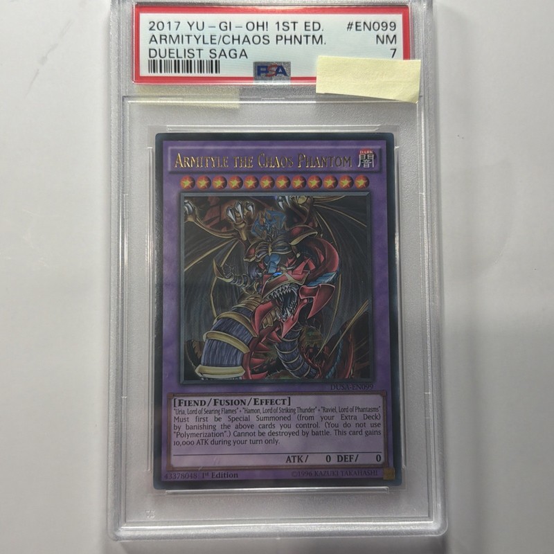 Yu-Gi-Oh 2017 Duelist Saga  1st Edition Arimityle The Chaos Phantom PSA 7 (G1)