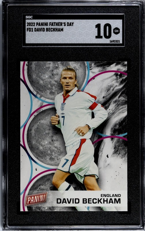 2022 Panini Father’s Day #RD1 David Beckham SGC 10 Gem Mint