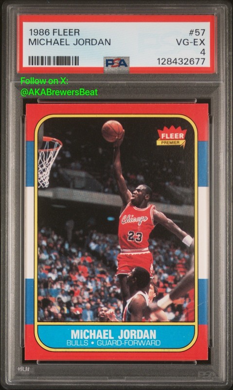 1986-87 Fleer - Michael Jordan #57 PSA 4 Centered