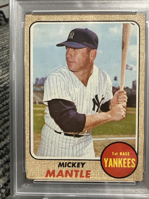 1968 Topps #280 Mickey Mantle PSA 2.5 GOOD+ view 2