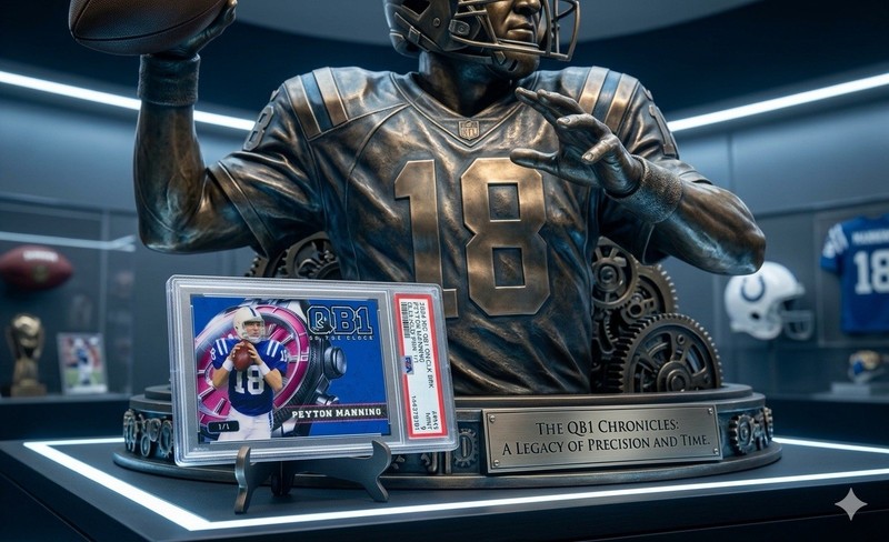 Peyton Manning 1/1 PSA 9 - 2024 Wild Card QB1 On the Clock BLUE/PINK POP 1💥
