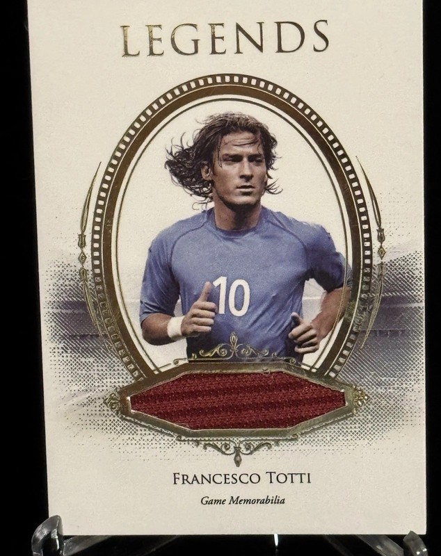 Francesco Totti Game Used Jersey / 30 Futera Unique Legends LEG22 Roma Patch SP