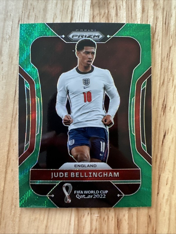2022 Panini Prizm World Cup Qatar - Jude Bellingham #90 Green Wave Prizm