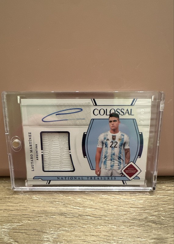 2022 Panini National Treasures Road to FIFA World Cup Colossal Material auto /49