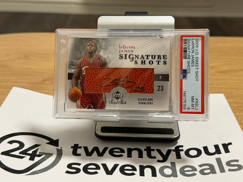 2005 Upper Deck Sweet Shot Signature LeBron James AUTO #SS-LJ PSA 8