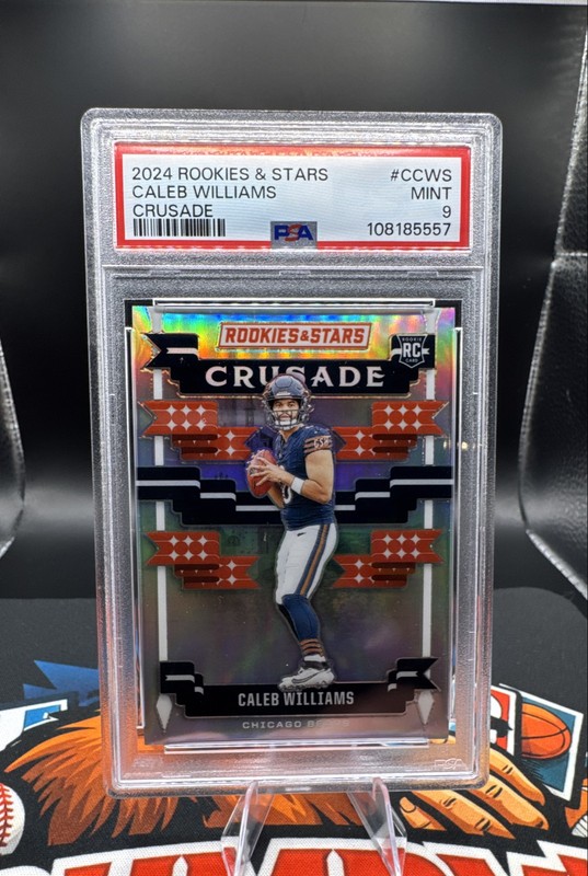 2024 Panini Rookies & Stars - Crusade Caleb Williams #C-CWS Silver (RC) PSA 9 view 1