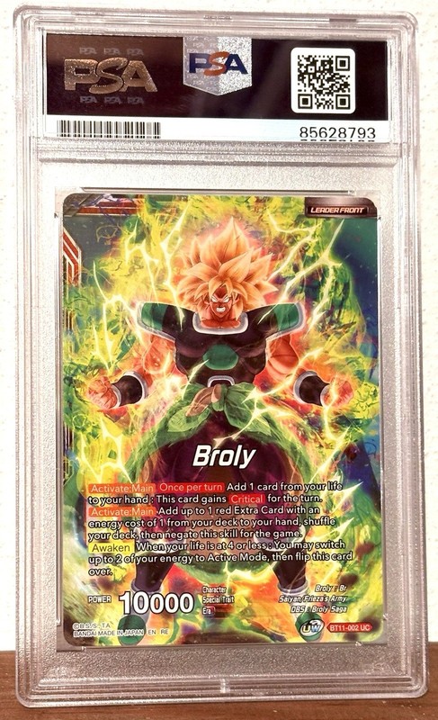 VIC MIGNOGNA SIGNED Dragon Ball Z Card PSA/DNA Authentic Auto Slabbed BROLY view 2