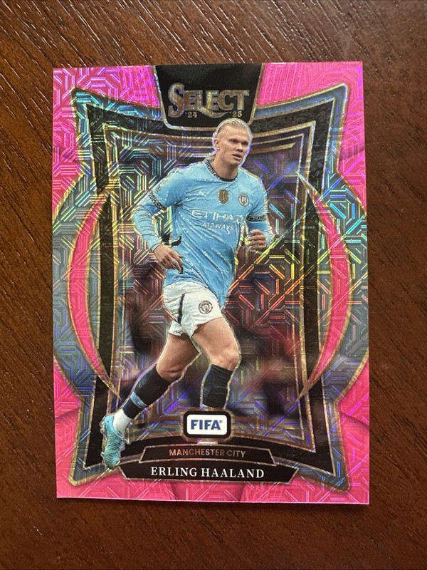 Erling Haaland #23 Pink Mojo Prizm /299 2024-25 Panini Select Fifa - Terrace 