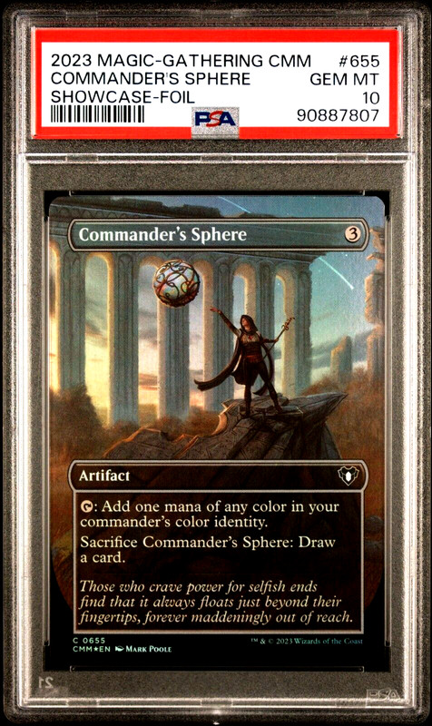 2023 MTG Magic the Gathering Commander Masters Foil Commander's Sphere PSA 10