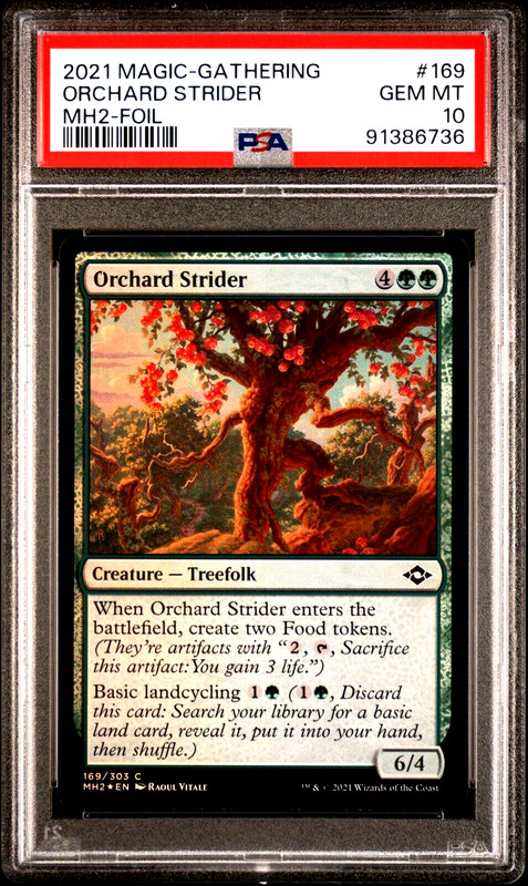 MTG Magic the Gathering MH2 Modern Horizons 2 Foil Orchard Strider PSA 10 POP 1