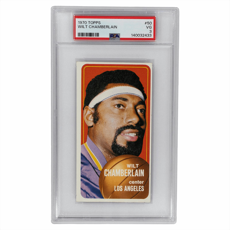 1970 Topps Wilt Chamberlin #50 PSA VG 3 Cert #140032433 view 1