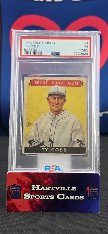 1933 Sport Kings Ty Cobb #1 Baseball PSA 1 (MK)