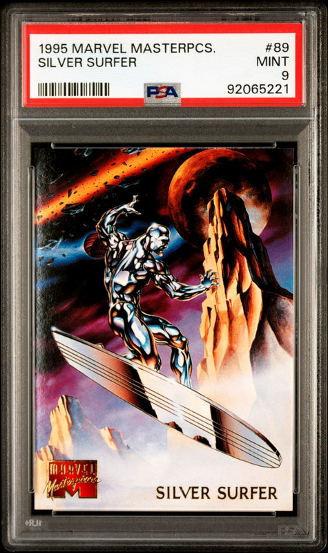 1995 Fleer Marvel Masterpieces #89 Silver Surfer Fantastic Four 4 PSA 9 POP 10
