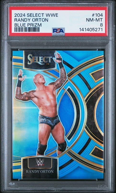 2024 Panini Select Wwe #104 Randy Orton Blue Prizm PSA 8