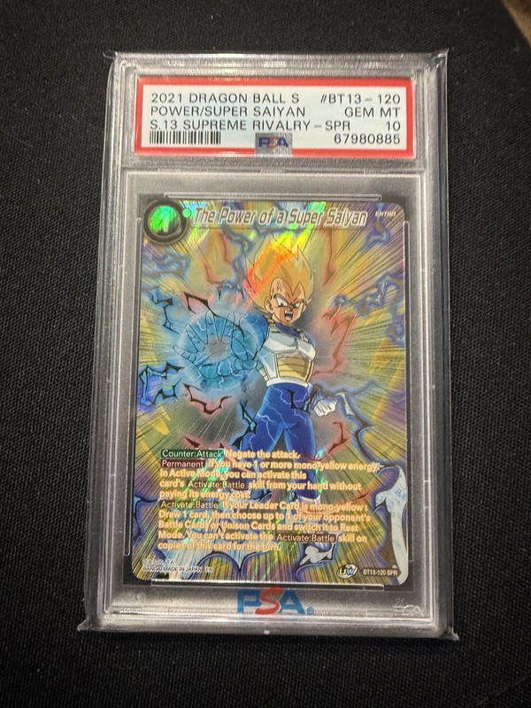 Dragon ball super The Power Of A Super Saiyan bt13-120 spr psa 10